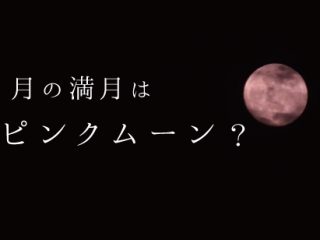 4月の満月は「ピンクムーン」